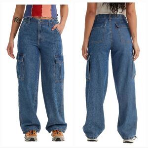 Levi's Women's '94 Baggy Cargo Drawstring Jeans Size 26